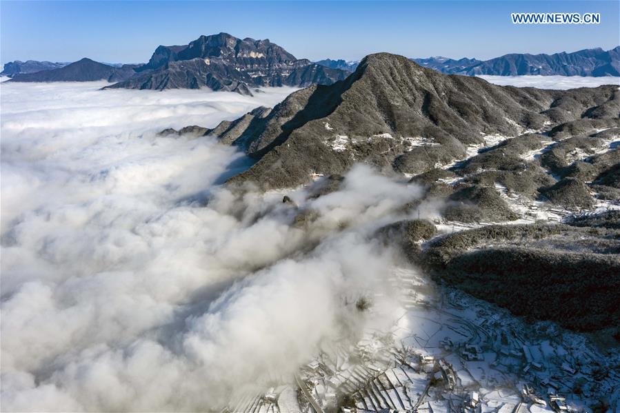 CHINA-HUBEI-WUFENG-WINTER SCENERY (CN)