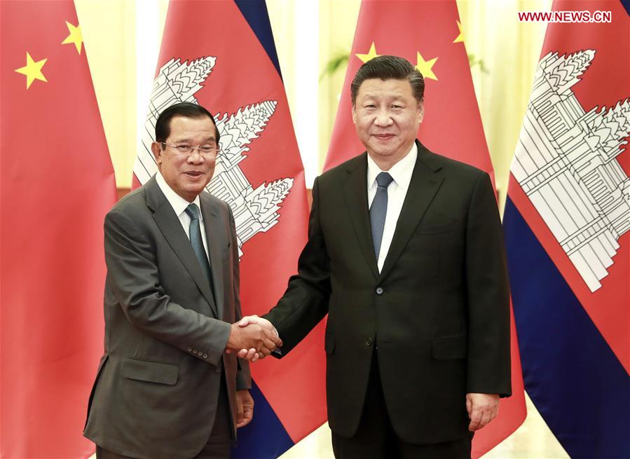 CHINA-BEIJING-XI JINPING-CAMBODIAN PM-MEETING (CN)