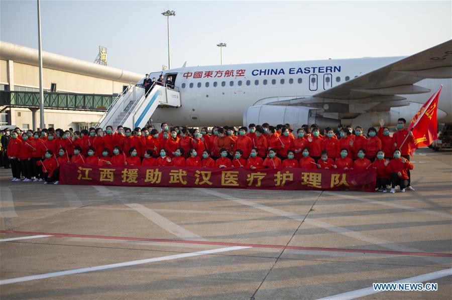 CHINA-JIANGXI-COVID-19-MEDICS-RETURN HOME-ARRIVAL (CN)