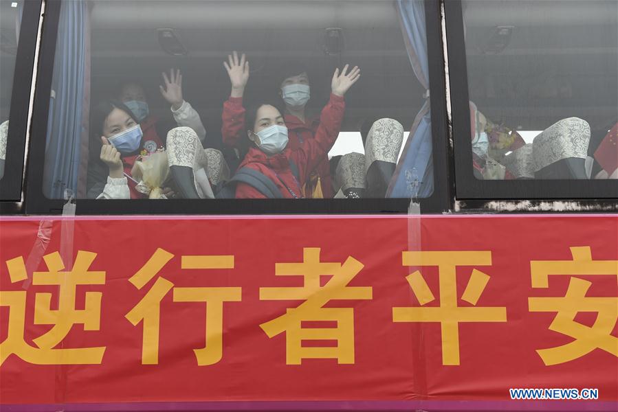 CHINA-GUANGXI-COVID-19-MEDICS-RETURN HOME-ARRIVAL (CN)