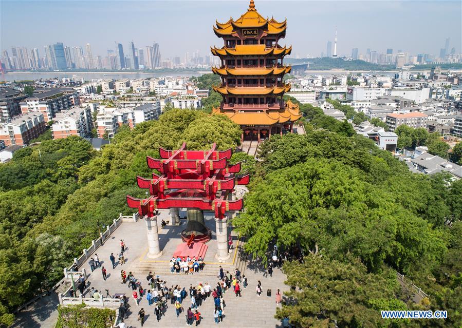 CHINA-WUHAN-COVID-19-TOURISM-YELLOW CRANE TOWER-REOPENING (CN)