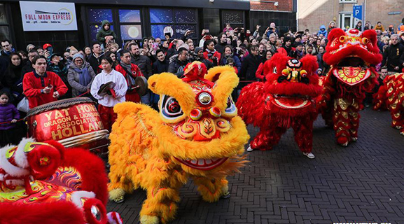 Activities featuring Chinese culture held to celebrate Chinese Lunar New Year in Netherlands