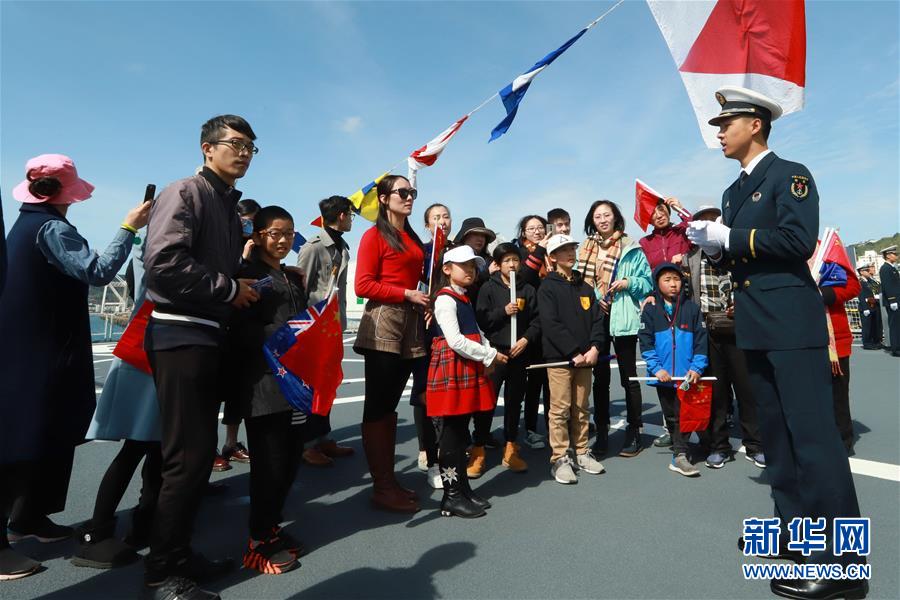 （國際）（3）中國海軍訓(xùn)練艦首次訪問惠靈頓