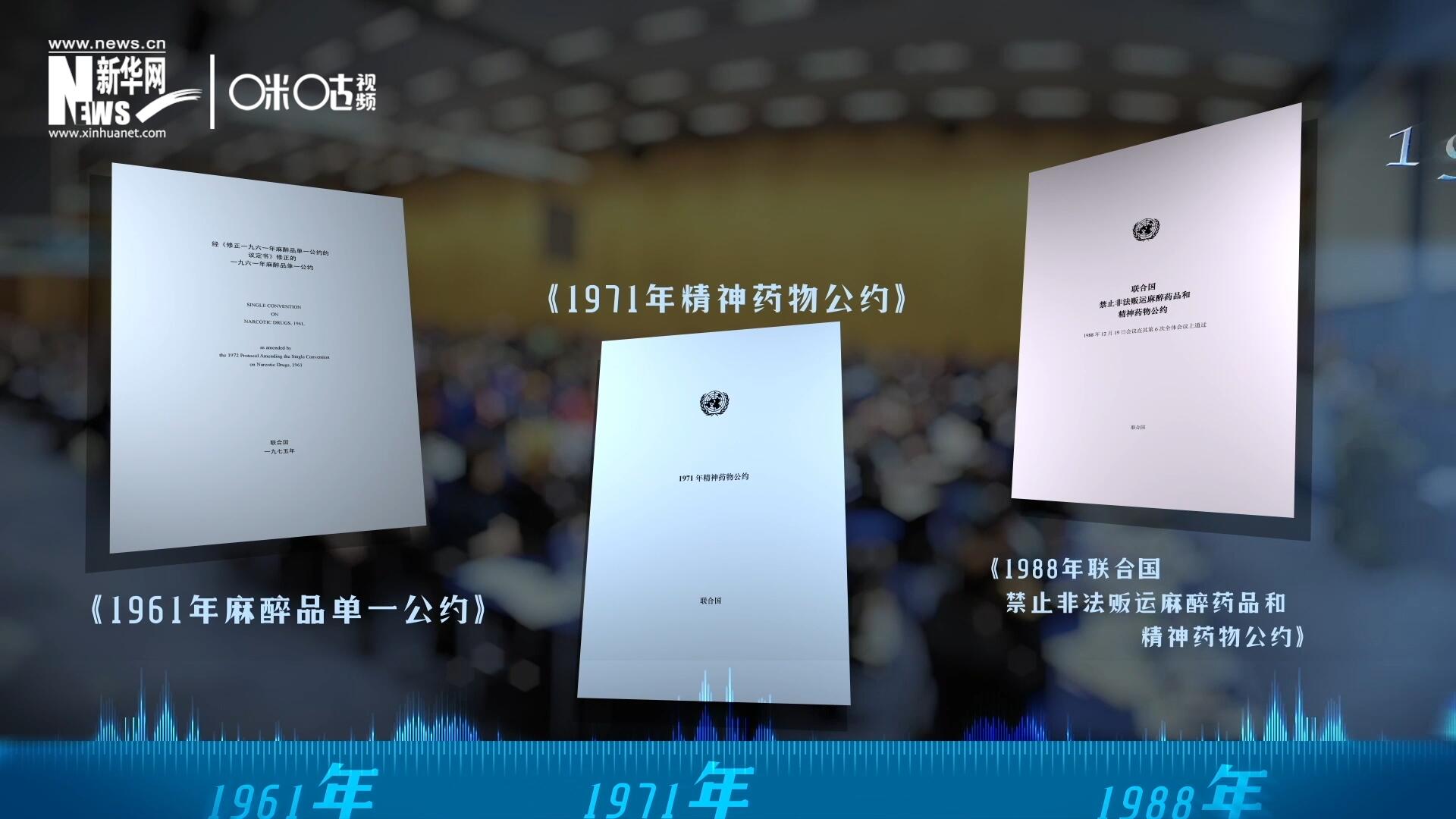 當前國際社會所共同遵循的三大國際禁毒公約，分別在1961年、1971年和1988年 由聯合國牽頭締結。