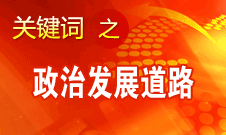 胡錦濤指出，堅(jiān)持走中國特色社會主義政治發(fā)展道路和推進(jìn)政治體制改革