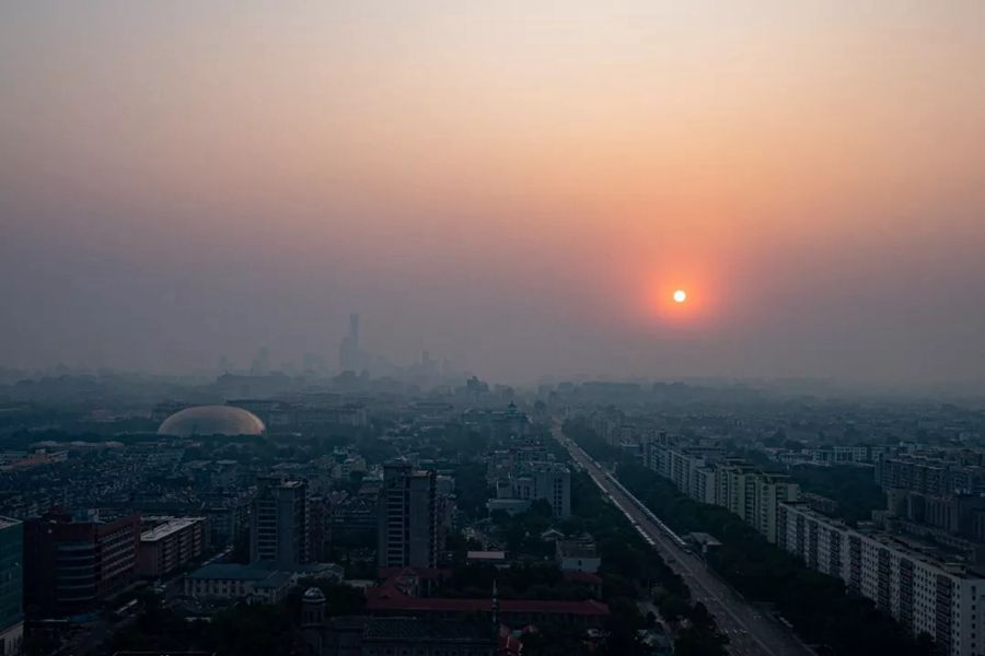 這就是今天早上的北京！